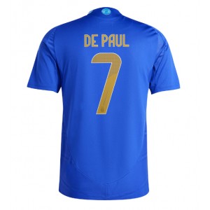 Fotbalové Dres Argentina Rodrigo De Paul #7 Venkovní Oblečení Copa America 2024 Krátký Rukáv